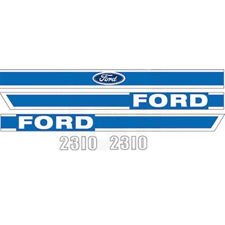 Aftermarket Blue Hood Decal Set F2310B